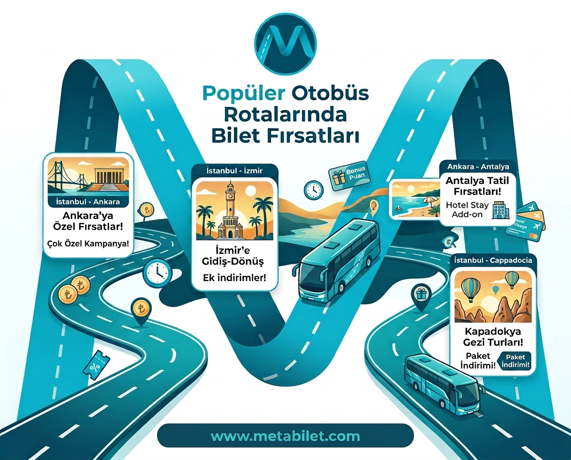 Popüler Otobüs Rotalarında Bilet Fırsatları